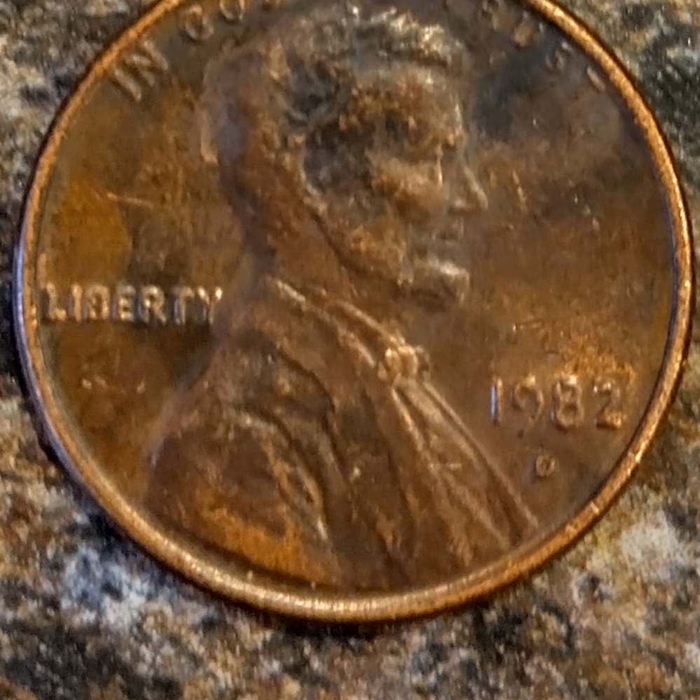 1982 D penny